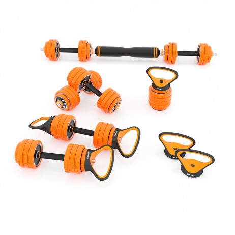 Set Haltera si Gantere HMS SGZ215 PRO 6in1 15kg