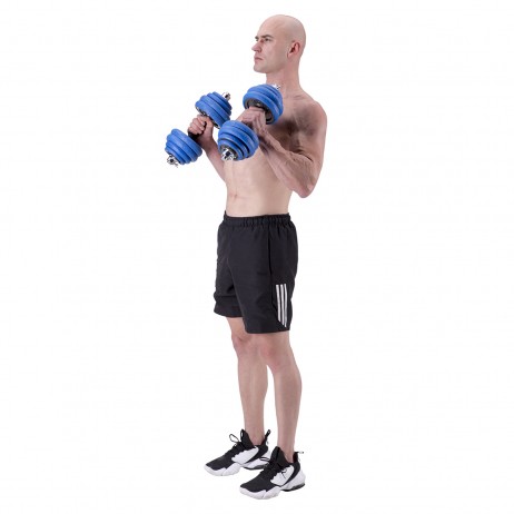 SET DE GANTERE 30 KG HMS BARBELL