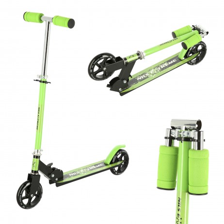 Trotineta Nils Extreme HD114, 145 mm, Verde