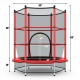 Sportmann trambulin és biztonsági háló 140 cm - Piros
