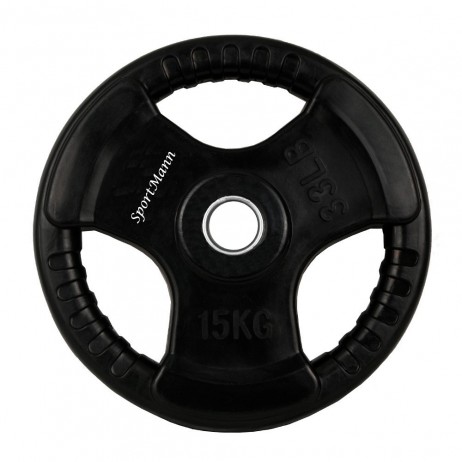 Gumírozott súlytárcsa 15kg/31mm Sportmann