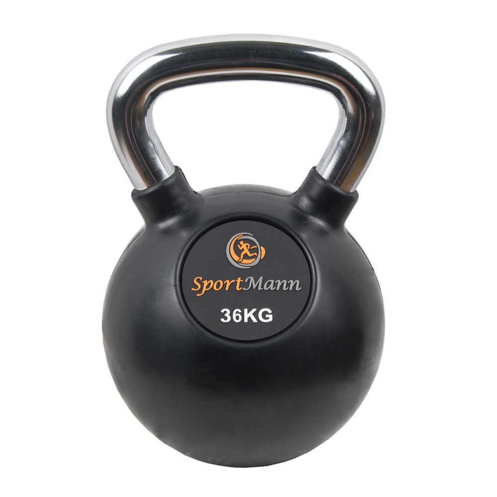 Gumírozott harangsúly Kettlebell 36kg Sportmann