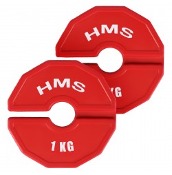 Set greutati cauciucate HMS TSN100 2x1 kg/35 mm
