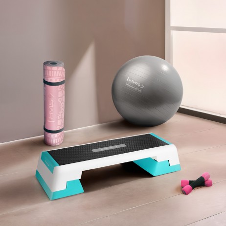 Banca aerobic HMS Premium AS007, alb/menta