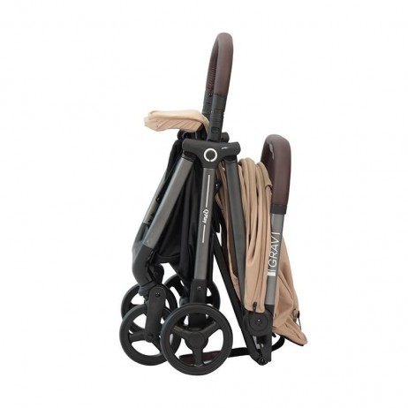 Carucior sport Qplay GRAV cu pliere cu o singura mana, Bej