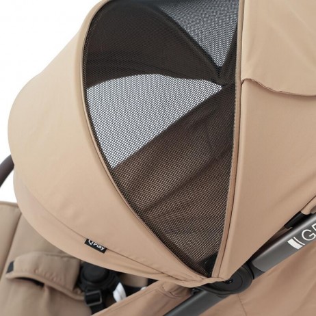 Carucior sport Qplay GRAV cu pliere cu o singura mana, Bej