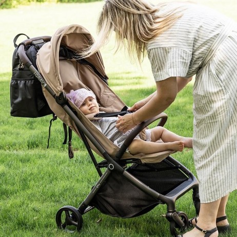 Carucior sport Qplay GRAV cu pliere cu o singura mana, Bej