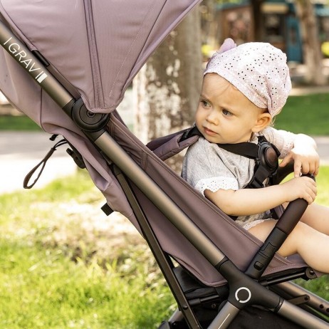 Carucior sport Qplay GRAV cu pliere cu o singura mana, Violet