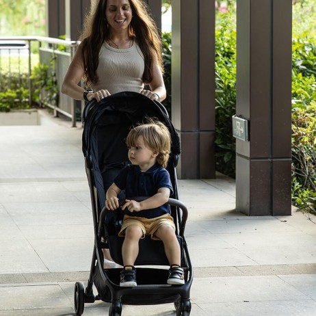 Carucior sport Qplay GRAV cu pliere cu o singura mana, Negru