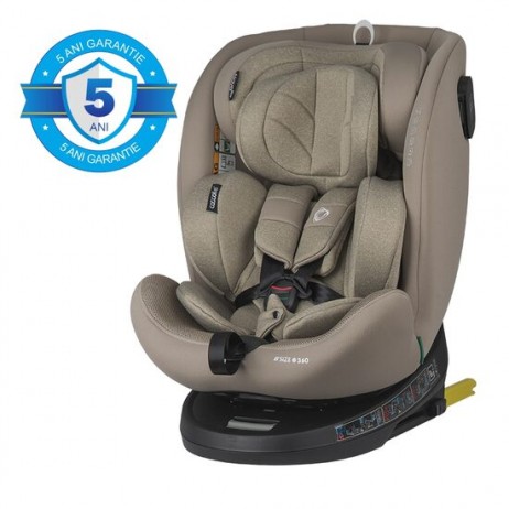 Scaun auto rotativ cu isofix grupa 0-36 kg Coccolle Nova 2022 Moonlit Grey