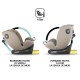 Scaun auto rotativ cu isofix grupa 0-36 kg Coccolle Nova 2022 Moonlit Grey