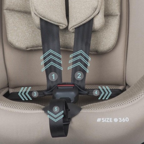 Scaun auto rotativ cu isofix grupa 0-36 kg Coccolle Nova 2022 Moonlit Grey