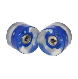 Roata LED penny board ABEC 7 albastra-2 bucati