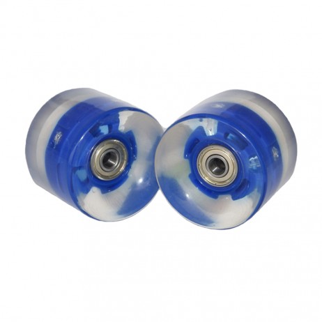 Roata LED penny board ABEC 7 albastra-2 bucati