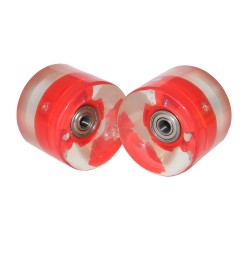 Roata LED penny board ABEC 7 rosie-2 bucati
