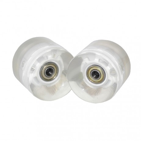 Roata LED penny board ABEC 7 alba-2 bucati