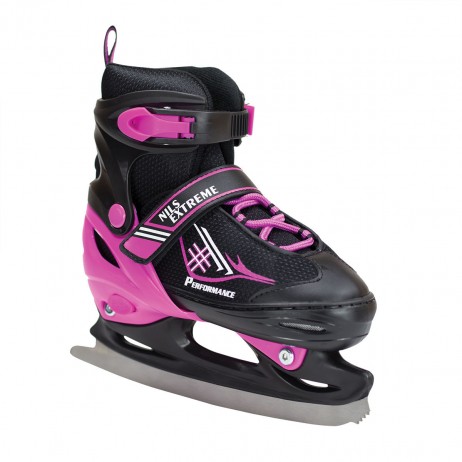 Nils Patine reglabile negru/roz NF7104A