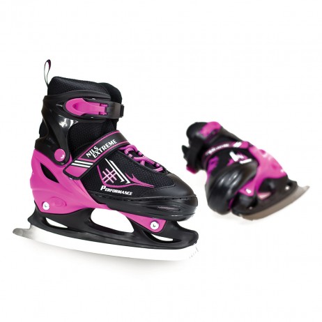 Nils Patine reglabile negru/roz NF7104A