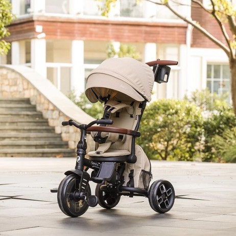 Tricicleta ultrapliabila Qplay Comfo Max Bej