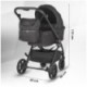 Carucior modular 4in1 Coccolle Serry Jet black cu Scoica auto iSize Coccolle Knox Black si Baza isofix iSize Coccolle Knox