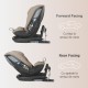 Scaun auto rotativ iSize Coccolle Velsa Taupe brown
