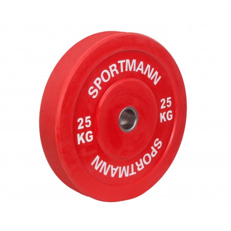 Disc Greutate Cauciuc SPORTMANN - 25 kg / 51 mm