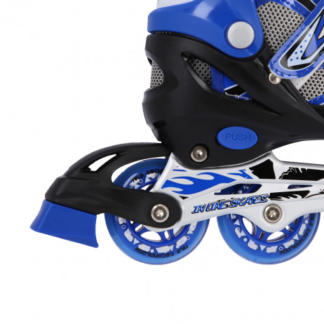 NH18366 A 2IN1 BLUE SIZE S(31-34) IN-LINE SKATES/HOCKEY ICE SKATES