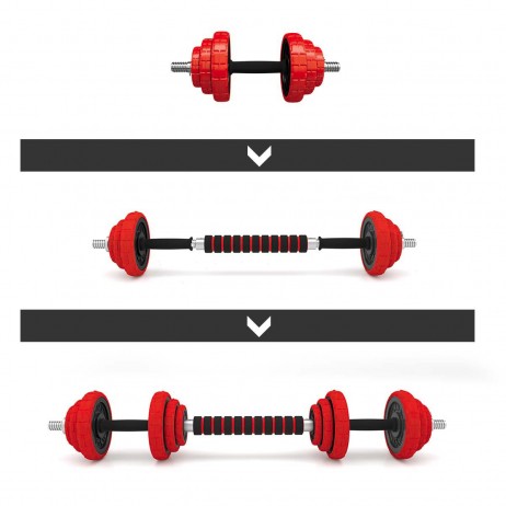 Set Haltera si Gantere Reglabile HMS SGGX20 20 kg