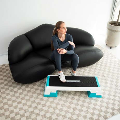 Banca aerobic HMS Premium AS007, alb/menta