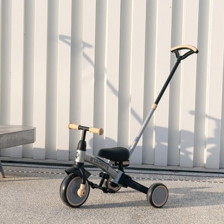 Tricicleta evolutiva pliabila Qplay STAGER Argintiu