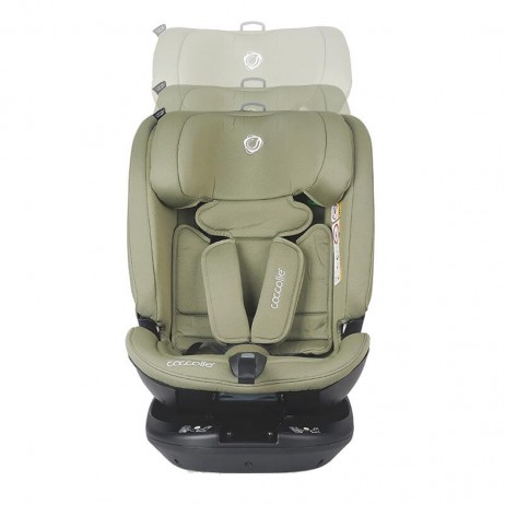 Scaun auto rotativ iSize 40-150 cm Coccolle Velsa Moss green